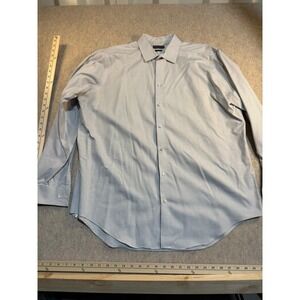 Calvin Klein Mens Slim Fit Non Iron Dress Shirt Grey White Micro Check Long